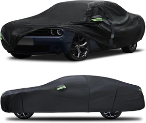 Car Cover Custom Fit for Dodge Challenger 2008-2023,6 Layers Truck Cover Waterproof All Weather for Automobiles,Outdoor Full Exterior Cover,Rain, Sun, Wind Protection,Black Car Cover Custom Fit for Dodge Challenger 2008-2023,6 Layers Truck Cover Waterproof All Weather for Automobiles,Outdoor Full Exterior Cover,Rain, Sun, Wind Protection,Black