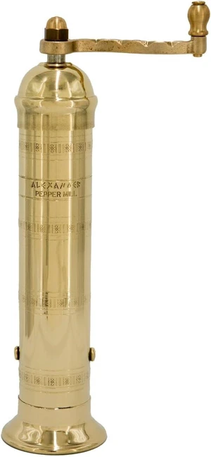 Original Greek Pepper Mill, 9-Inch Brass - European Manual Pepper Grinder, Refillable Original Greek Pepper Mill, 9-Inch Brass - European Manual Pepper Grinder, Refillable
