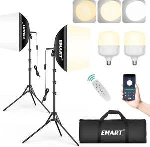 Softbox Photography Lighting Kit 2Pack 50W LED 16"x16" Pull Soft Box Softbox Photography Lighting Kit 2Pack 50W LED 16"x16" Pull Soft Box