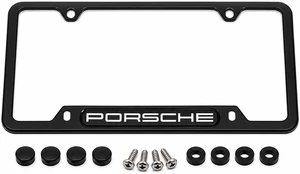 Genuine OEM Stainless Steel Nameplate License Frame - Matte Black Finish Genuine OEM Stainless Steel Nameplate License Frame - Matte Black Finish