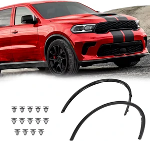 2PCS Fender Flares Trim Compatible with Dodge Durango 2011-2021 2PCS Fender Flares Trim Compatible with Dodge Durango 2011-2021