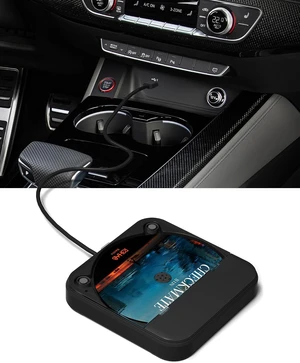 Portable Car CD Player with USB/AUX Port,External CD Player Compatible with Car Radio Stereo, Laptop, TV, Computer,Universal for Vehicle with Adapter (Black) Portable Car CD Player with USB/AUX Port,External CD Player Compatible with Car Radio Stereo, Laptop, TV, Computer,Universal for Vehicle with Adapter (Black)
