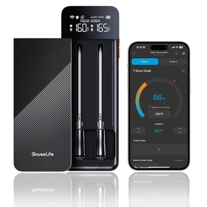 Smart Wireless Meat Thermometer Digital 2 Probes with App Alarm Smart Wireless Meat Thermometer Digital 2 Probes with App Alarm