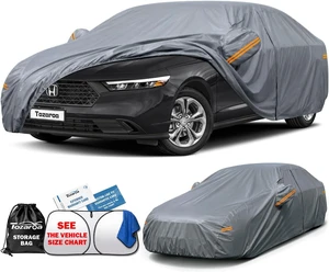 Car Cover Waterproof All-Weather,Outdoor Full Exterior Sedan Covers Custom Fit for Honda Accord,Chevy Malibu,Nissan Altima,Maxima,Sonata,Kia K5,Ford Fusion,CT5 XTS etc,Size A4(See Size Chart) Car Cover Waterproof All-Weather,Outdoor Full Exterior Sedan Covers Custom Fit for Honda Accord,Chevy Malibu,Nissan Altima,Maxima,Sonata,Kia K5,Ford Fusion,CT5 XTS etc,Size A4(See Size Chart)