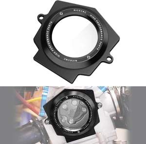 ATV Cam Cover,Clear Timing CoverBlack Transparent Camshaft Cap ATV Cam Cover,Clear Timing CoverBlack Transparent Camshaft Cap