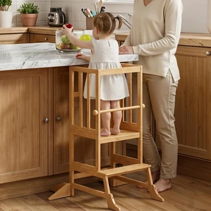Toddler Standing Tower - Adjustable Height Kitchen Stool Helper Toddler Standing Tower - Adjustable Height Kitchen Stool Helper