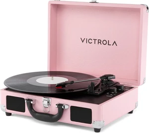 Journey II - Bluetooth Suitcase Record Player - Pink Journey II - Bluetooth Suitcase Record Player - Pink