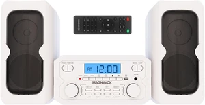 3-Piece Compact CD Shelf System with Digital FM Stereo Radio, Bluetooth Wireless Technology, and Remote Control in White 3-Piece Compact CD Shelf System with Digital FM Stereo Radio, Bluetooth Wireless Technology, and Remote Control in White