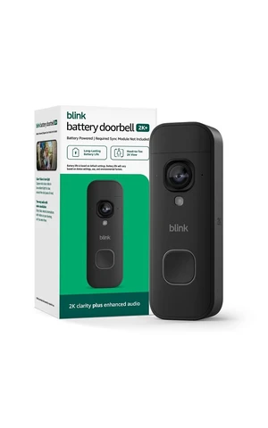 Battery Doorbell 2K+ (newest model) Wireless video doorbell, 2K resolution, enhanced audio. Required Sync Module not included Add-On (Black) Battery Doorbell 2K+ (newest model) Wireless video doorbell, 2K resolution, enhanced audio. Required Sync Module not included Add-On (Black)