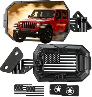 Aluminum Wrangler Mirrors Doors Off Compatible with 2007-2018 LJ TJ JK JKU Aluminum Wrangler Mirrors Doors Off Compatible with 2007-2018 LJ TJ JK JKU
