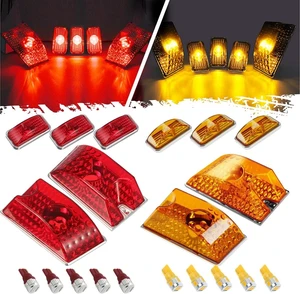 Replacement for Hummer H2 Cab Roof Lights Housing 2003-2009 and Hummer H2 SUT Cab Roof Top Clearance Marker LED Light Lamps 2005-2009 Front Rear w/T10 194 168 W5W Led Bulbs(5Amber+5Red) Replacement for Hummer H2 Cab Roof Lights Housing 2003-2009 and Hummer H2 SUT Cab Roof Top Clearance Marker LED Light Lamps 2005-2009 Front Rear w/T10 194 168 W5W Led Bulbs(5Amber+5Red)
