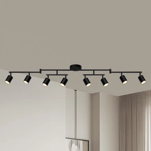 8 Light Track Lighting Fixtures Ceiling, Matte Black Kichen Track Lighting Fixtures, Rotatable Light Heads, Adjustable Modern LED Track Lights for Kitchen/Hallway, No GU10 Bulb 8 Light Track Lighting Fixtures Ceiling, Matte Black Kichen Track Lighting Fixtures, Rotatable Light Heads, Adjustable Modern LED Track Lights for Kitchen/Hallway, No GU10 Bulb