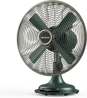 Oscillating Vintage Fan, All Metal Retro Table Top Fan Oscillating Vintage Fan, All Metal Retro Table Top Fan