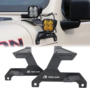 Dual A Pillar Light Mount Fit for Jeep Wrangler JL/JLU 2018-2025 Dual A Pillar Light Mount Fit for Jeep Wrangler JL/JLU 2018-2025