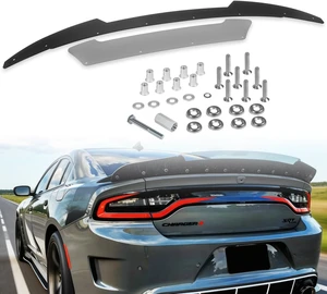 Venom V2 Rear Wickerbill Spoiler for Dodge Charger 2015-2024 SRT ScatPack Hellcat, Add-on Type 2-Piece Rear Wicker Bill Spoiler with RivNut Tool (Gloss Black) Venom V2 Rear Wickerbill Spoiler for Dodge Charger 2015-2024 SRT ScatPack Hellcat, Add-on Type 2-Piece Rear Wicker Bill Spoiler with RivNut Tool (Gloss Black)