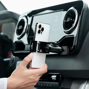Phone Mount Made for Mercedes-Benz Sprinter 2019-2026 (MBUX Touchscreen Console (7" or 10.25"), CNC-Machined Aluminium, Universal Spring Loaded Holder, 360-Degree Swivel, One-Hand Operation Phone Mount Made for Mercedes-Benz Sprinter 2019-2026 (MBUX Touchscreen Console (7" or 10.25"), CNC-Machined Aluminium, Universal Spring Loaded Holder, 360-Degree Swivel, One-Hand Operation