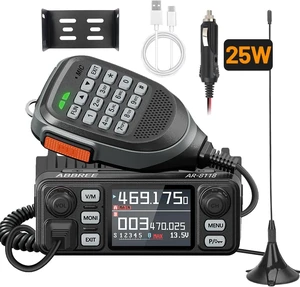 GMRS Mobile Radio, 25W Long Range AR-8118 GMRS Repeater Capable Base Station, NOAA Emergency Weather Two Way Radio With Programming Cable,Cigar Adatper for Car Vehicle,Off Road Overlanding Gear GMRS Mobile Radio, 25W Long Range AR-8118 GMRS Repeater Capable Base Station, NOAA Emergency Weather Two Way Radio With Programming Cable,Cigar Adatper for Car Vehicle,Off Road Overlanding Gear