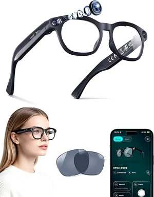 AI Smart Glasses with Camera for Travel/Meetings/Vlog AI Smart Glasses with Camera for Travel/Meetings/Vlog