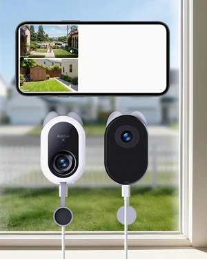 Dual-Lens 4MP Window Camera for Home Security, No Drill, 2 Pack Dual-Lens 4MP Window Camera for Home Security, No Drill, 2 Pack
