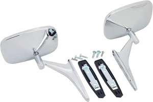 1968-1969 Chevelle Chrome Door Mirror Set, Includes Left and Right Mirrors, Mounting Screws, Brackets, and Gaskets, Fits 68-69 Camaro, 69-72 Nova 1968-1969 Chevelle Chrome Door Mirror Set, Includes Left and Right Mirrors, Mounting Screws, Brackets, and Gaskets, Fits 68-69 Camaro, 69-72 Nova