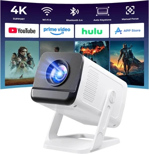Mini Projector with WiFi and Bluetooth, Portable Proyector 4K 1080P Support Mini Projector with WiFi and Bluetooth, Portable Proyector 4K 1080P Support