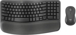 Wave Keys MK670 Wireless Ergonomic Keyboard Mouse Combo - Graphite Wave Keys MK670 Wireless Ergonomic Keyboard Mouse Combo - Graphite