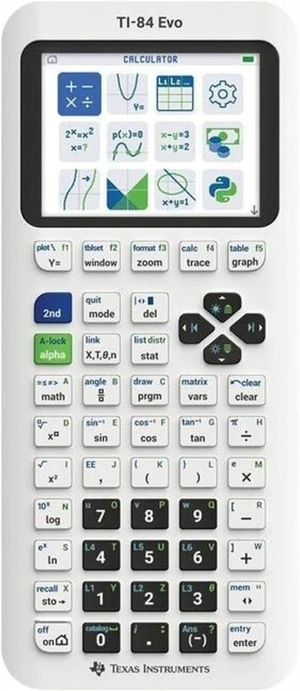 TI-84 Evo Graphing Calculator , White TI-84 Evo Graphing Calculator , White