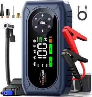 5000A Car Jump Starter with Air Compressor, 150PSI Tire Inflator 5000A Car Jump Starter with Air Compressor, 150PSI Tire Inflator