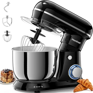 4QT Electric Stand Mixer, 10-Speed Tilt-Head Compact Kitchen Mixer 4QT Electric Stand Mixer, 10-Speed Tilt-Head Compact Kitchen Mixer