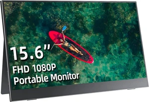 Portable Monitor 15.6 Inch 1080P FHD IPS 65% sRGB Travel Monitor with USB-C HDMI Portable Screen Second Screen for Laptop MacBook Surface PC PS4/5, VESA Mountable, with Kickstand Portable Monitor 15.6 Inch 1080P FHD IPS 65% sRGB Travel Monitor with USB-C HDMI Portable Screen Second Screen for Laptop MacBook Surface PC PS4/5, VESA Mountable, with Kickstand