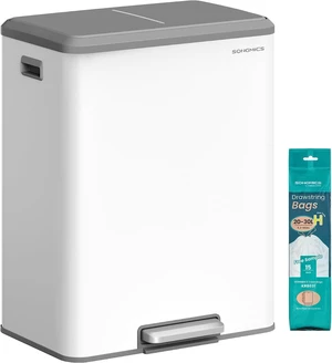 Trash Can, 2 x 8 Gallon (2 x 30 L), Stainless Steel Trash Can, 2 x 8 Gallon (2 x 30 L), Stainless Steel