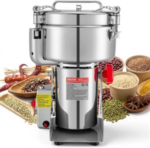 Electric Grain Mill Grinder, 3400W 2500G Spice Corn Dry Grinding Machine, 32000RPM High Speed Stainless Steel Pulverizer Powder Machine for Dried Grain Coffee Bean Spice Nut (270° Swing Type) Electric Grain Mill Grinder, 3400W 2500G Spice Corn Dry Grinding Machine, 32000RPM High Speed Stainless Steel Pulverizer Powder Machine for Dried Grain Coffee Bean Spice Nut (270° Swing Type)