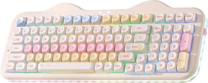 C98 Cute Cake Wireless Mechanical Keyboard (Beige, Candy Switch) C98 Cute Cake Wireless Mechanical Keyboard (Beige, Candy Switch)