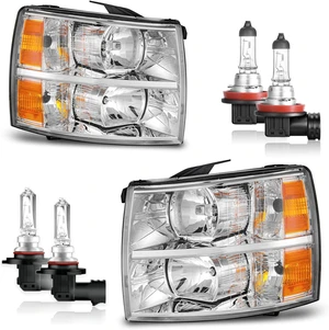 Halogen Headlights for 2007-2013 Chevy Silverado 1500 Halogen Headlights for 2007-2013 Chevy Silverado 1500