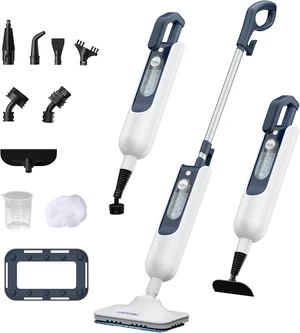 11in1 DualMode Steam Mop, Rotated Head, 13.5 Fl Oz Tank Up to 20 Mins Steam Cleaner for Home, 20S Fast Heat, Long Cord, Multifunctional Floor Steamer for Hardwood, Tile, Carpet, Walls (Rice White) 11in1 DualMode Steam Mop, Rotated Head, 13.5 Fl Oz Tank Up to 20 Mins Steam Cleaner for Home, 20S Fast Heat, Long Cord, Multifunctional Floor Steamer for Hardwood, Tile, Carpet, Walls (Rice White)