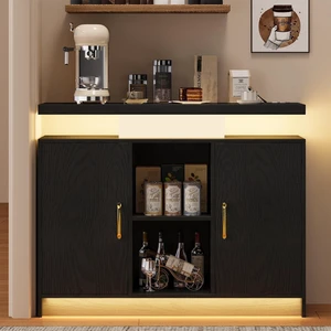 40-Inch Coffee Bar Cabinet with Storage and Charging Station 40-Inch Coffee Bar Cabinet with Storage and Charging Station