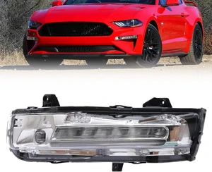 LED Fog Light Assembly, For Ford Mustang 2018-2020, DRL & Turn Signal, Direct Replacement JR3B-13200-C JR3B-13201-C (Left Driver Side) LED Fog Light Assembly, For Ford Mustang 2018-2020, DRL & Turn Signal, Direct Replacement JR3B-13200-C JR3B-13201-C (Left Driver Side)