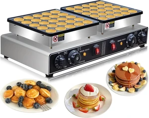 1900W Electric Mini Pancake Maker, 50PCS Commercial Mini Dutch Pancake Maker,1.8 Inches Dutch Poffertjes Grill,Non stick,Non stick,For Home Kitchen Restaurant Snack Dessert. 1900W Electric Mini Pancake Maker, 50PCS Commercial Mini Dutch Pancake Maker,1.8 Inches Dutch Poffertjes Grill,Non stick,Non stick,For Home Kitchen Restaurant Snack Dessert.