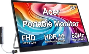 16" Portable USB-C IPS Monitor w/ HDR10, Built-in Speakers, Mini HDMI 16" Portable USB-C IPS Monitor w/ HDR10, Built-in Speakers, Mini HDMI