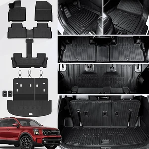 Floor Mats for Kia Telluride 2020-2025, with Cargo Mat Floor Mats for Kia Telluride 2020-2025, with Cargo Mat