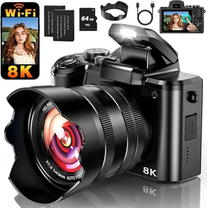 8K Digital Camera, 88MP WiFi Cameras for Photography with 3.2" Touchscreen 8K Digital Camera, 88MP WiFi Cameras for Photography with 3.2" Touchscreen