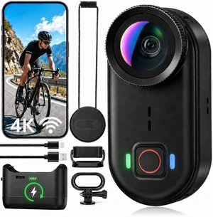 4K Waterproof Mini Action Camera, 64GB WiFi POV Video Wearable Body Camera 4K Waterproof Mini Action Camera, 64GB WiFi POV Video Wearable Body Camera