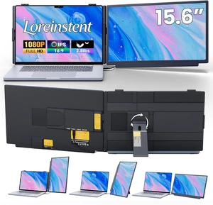15.6" Laptop Screen Extender, FHD 1080 IPS Detachable Dual Screen Monitor fit for13-17.3" Laptop, One Cable Portable Plug & Play Travel Monitor Compatible with Windows/Mac/Android/Chrome 15.6" Laptop Screen Extender, FHD 1080 IPS Detachable Dual Screen Monitor fit for13-17.3" Laptop, One Cable Portable Plug & Play Travel Monitor Compatible with Windows/Mac/Android/Chrome