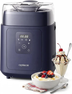 4-in-1 Compressor Ice Cream Maker (1.0Qt), No Pre-Freezing, Automatic Yogurt Maker, Gelato Sorbet Frozen Yogurt Soft Serve Machine, Compact Vertical Design for Home Kitchen(Blue) 4-in-1 Compressor Ice Cream Maker (1.0Qt), No Pre-Freezing, Automatic Yogurt Maker, Gelato Sorbet Frozen Yogurt Soft Serve Machine, Compact Vertical Design for Home Kitchen(Blue)