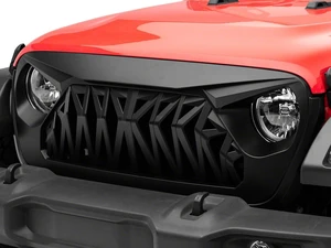 RedRock Deep Woods Grille; Matte Black Compatible For 18-25 Jeep Wrangler JL w/o TrailCam RedRock Deep Woods Grille; Matte Black Compatible For 18-25 Jeep Wrangler JL w/o TrailCam