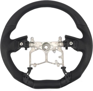 for Toyota 4Runner 2010-2024, Tundra 2014-2021, Tacoma 2012-2023, Sequoia 14-22 Steering Wheel Replacement Part BLACK Perforated Leather No Strip (No Heating Function) for Toyota 4Runner 2010-2024, Tundra 2014-2021, Tacoma 2012-2023, Sequoia 14-22 Steering Wheel Replacement Part BLACK Perforated Leather No Strip (No Heating Function)
