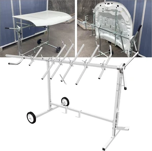 Adjustable Bumper Stand,Car Door Painting Rack with 360° Rotatable Brake Wheels,Automotive Painting Holder for Fixing Car Body Parts and Door Painting (2 Wheels), 202310042 Adjustable Bumper Stand,Car Door Painting Rack with 360° Rotatable Brake Wheels,Automotive Painting Holder for Fixing Car Body Parts and Door Painting (2 Wheels), 202310042