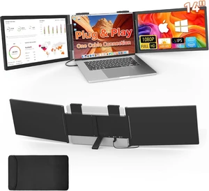 14" 1080P Laptop Screen Extender, One Cable Connetion (Windows & Mac) 14" 1080P Laptop Screen Extender, One Cable Connetion (Windows & Mac)