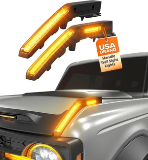 LED Hood Handle Trail Sight Lights for Ford Bronco 2021-2026 Accessories LED Hood Handle Trail Sight Lights for Ford Bronco 2021-2026 Accessories