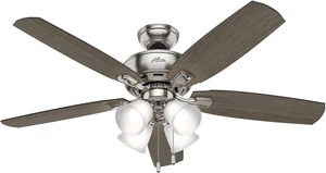 Amberlin, Indoor, Ceiling Fan, Pull Chain, 52 inch, Brushed Nickel Amberlin, Indoor, Ceiling Fan, Pull Chain, 52 inch, Brushed Nickel